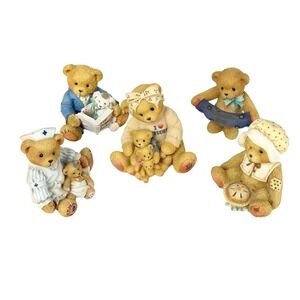 Enesco Cherished Teddies Bear Figurines Lot of 5